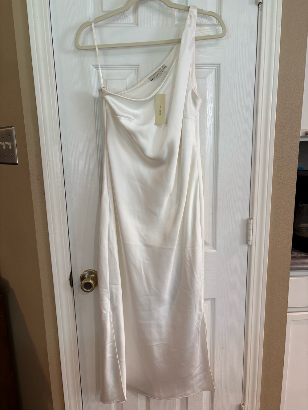 NWT Sachin & Babi BHLDN Ivory Satin Bridal Dress 10 Wedding rehearsal reception - Picture 2 of 10